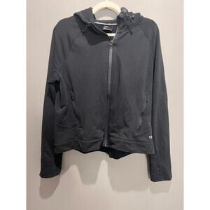 Gap Fit Black Sweatshirt Jacket Lightweight Size XL Full Zip Casual Mens